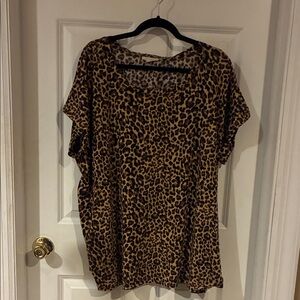 Leopard Print Women's Top by Loralette Size 3X